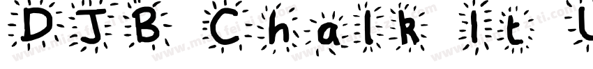 DJB Chalk It Up字体转换